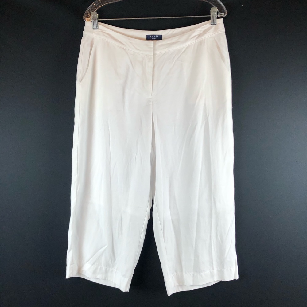 Kaari Blue White Crop Pants